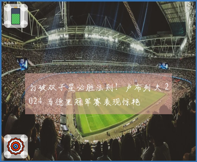 打破双子星必胜法则！卢布列夫 2024 马德里冠军赛表现惊艳