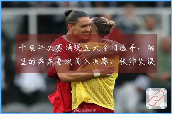 十场半决赛涌现五大冷门选手，纳豆的弟弟首次闯入决赛，张帅失误频频寻求支援